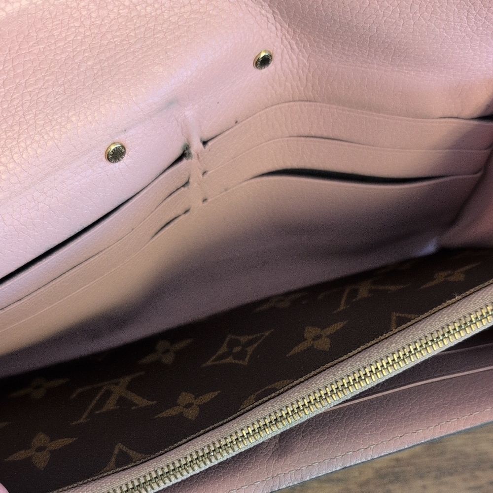 Louis Vuitton LV Monogram Pallas Rose Ballerine Slide Lock Wallet - Picture 4 of 12